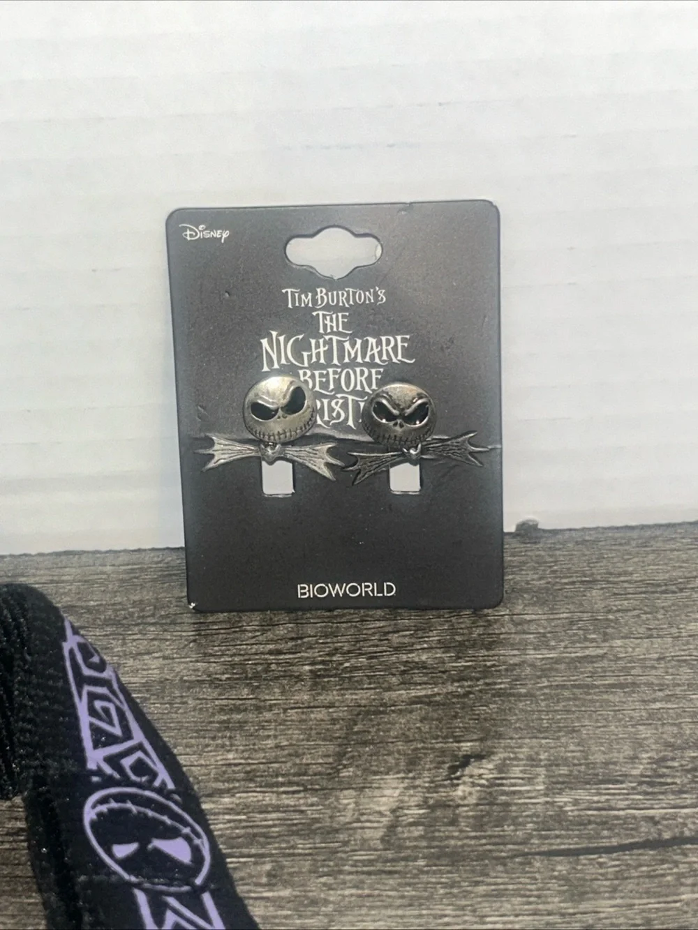 Bioworld The Nightmare Before Christmas Jack Lanyard in Black and Purple